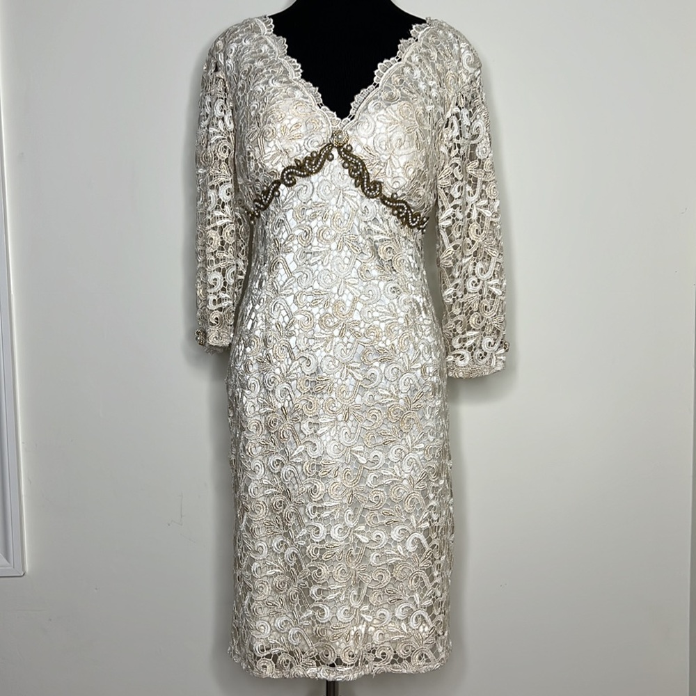 MARINA V-Neck Mother of the Bride/Groom Lace Formal Dress 6